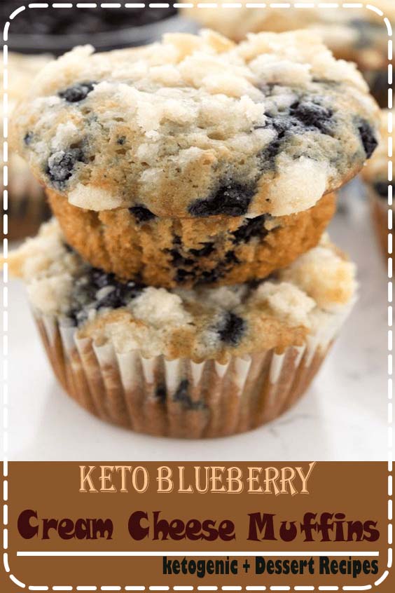 A low carb, keto blueberry cream cheese muffins recipe that’s more like mini cheesecakes. It’s a great keto friendly snack…
