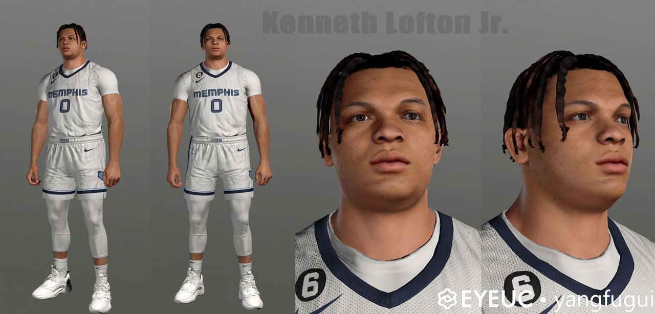 NBA 2K23 Kenneth Lofton Jr. Cyberface