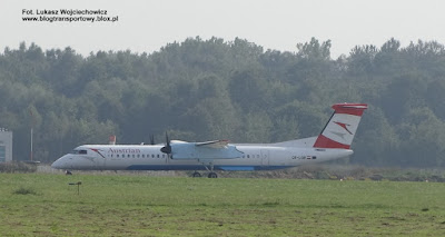 Bombardier Dash 8 Q400 (De Havilland Canada DHC-8-402Q Dash 8), OE-LGB, Austrian Airlines, Kraków Airport