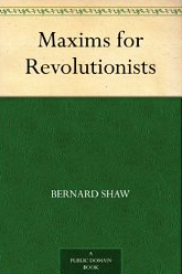 Maxims for Revolutionists ปก