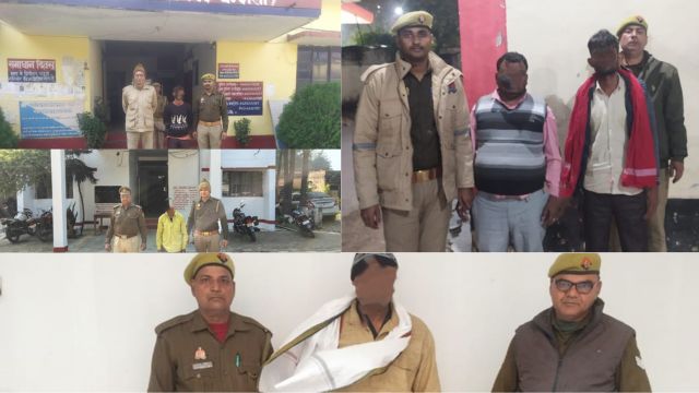 अपराधियों,अराजकतत्वों पर प्रभावी अंकुश लगाए जाने हेतु पुलिस की ताबड़तोड़ सख्त कार्रवाई, 05 वारंटी गिरफ्तार 
