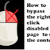 How to bypass right click disabled websites/blogs