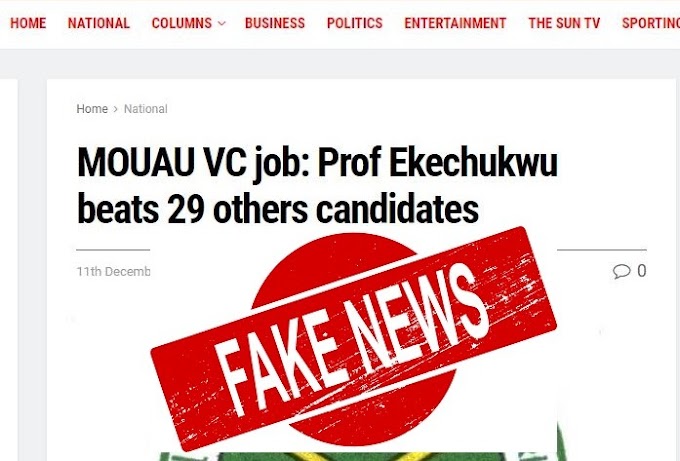    MOUAU VC Job: screening not yet concluded, no winner announced.