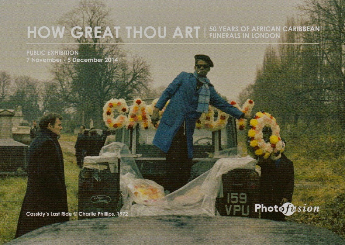 How Great Thou Art: 50 years of African Caribbean funerals in London, photographed by Charlie Phillips. An exhibition at  Photofusion, Brixton