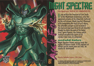 Night Spectre trading card from Amalgam set