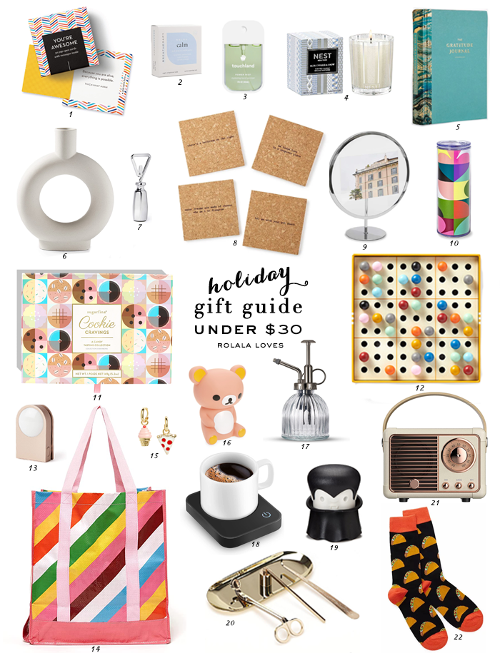 Affordable Holiday Gifts for Her Under $30