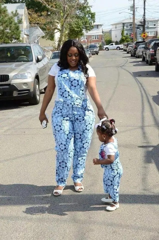 Matching Ankara Styles for Mothers and their Daughters