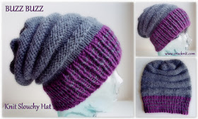 how to knit, knit patterns, free knit patterns, slouchy hats, chunky hats,