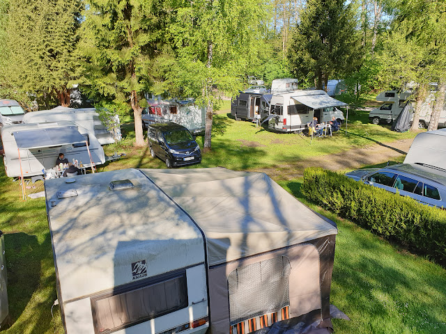 Sonnige Morgenstimmung Eulenburg Campingplatz