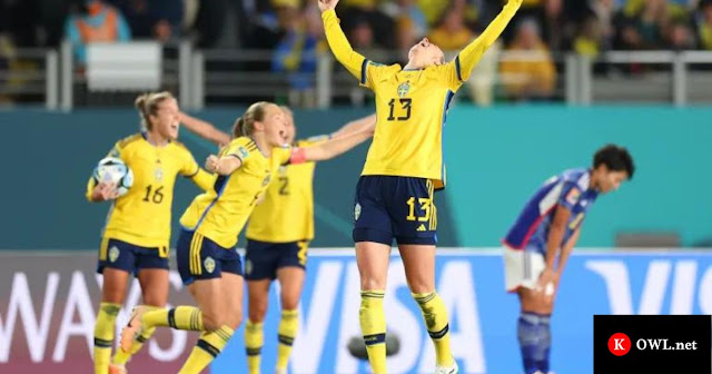 Sweden makes it to the semi-finals with 2-1 win over Japan