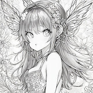 fairy pretty and cute stunning anime style