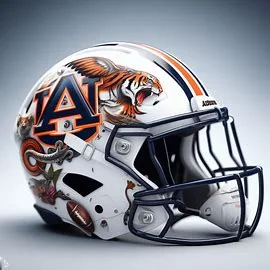 Auburn Tigers Harry Potter Concept Football Helmet