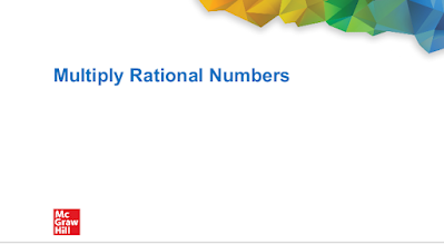 حل درس Multiply Rational Numbers الرياضيات المتكاملة الصف السابع الفصل الاول