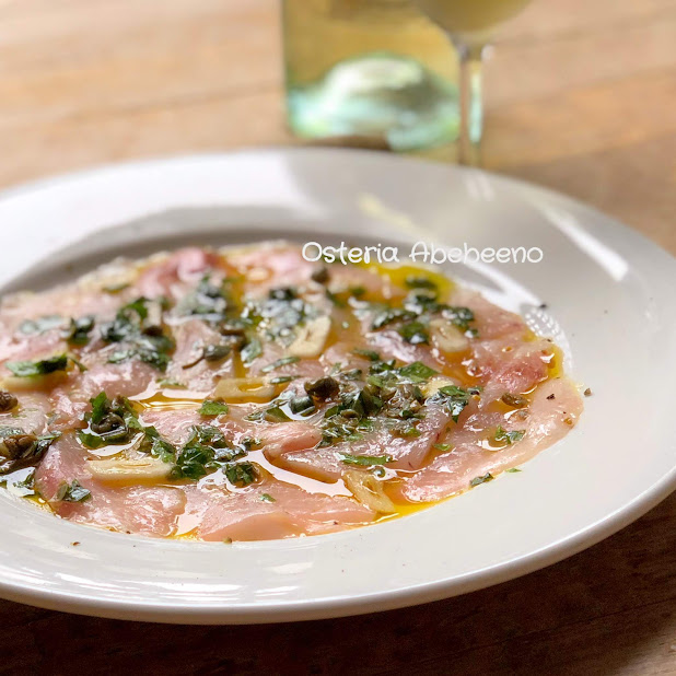 Carpaccio Di Pesce Spada Alla Messinese メカジキのカルパッチョ メッシーナ風 Osteria Abebeeno