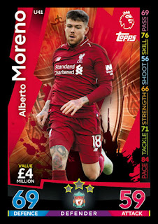 Topps Match Attax Extra 2018-2019 Liverpool Set