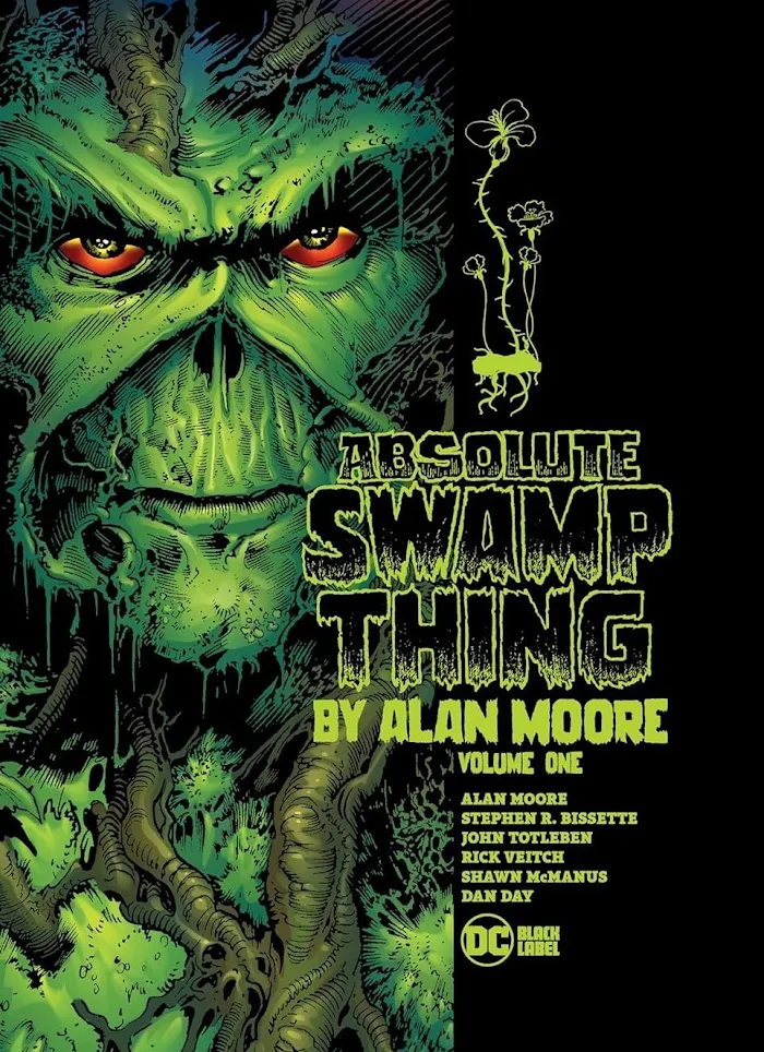 Mercenary Garage Custom Motorcycle Workshop Absolute Swamp Thing By Alan Moore Comic Book Cover Art
