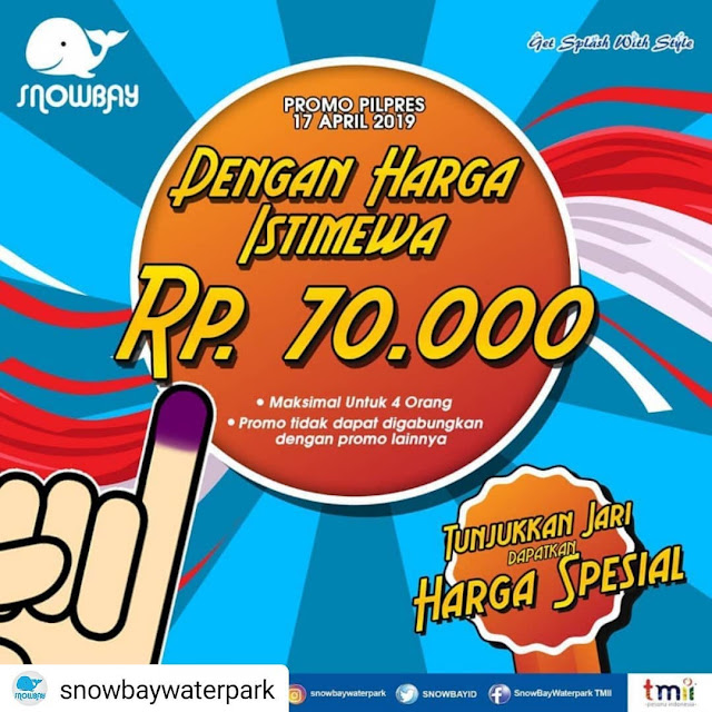 #TMII - #Promo Snowbay Pilpres Harga Istimewa Hanya 70K (17 April 2019)