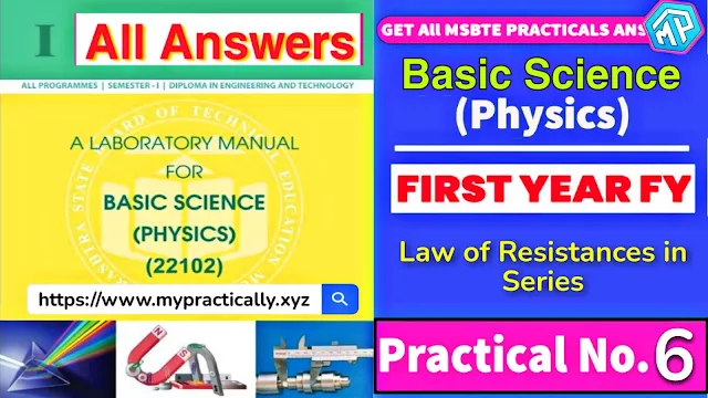 Law of Resistances in Series Practical Answer Basic Science Practical Answer