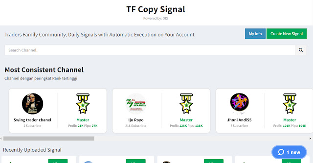 Traders Family Copy Signal