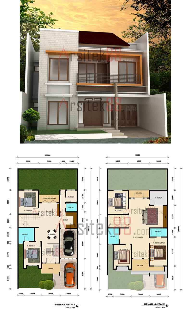 Contoh Denah Rumah Minimalis Mungil Foto Gambar Rumah Minimalis