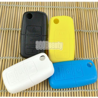 New Key Case Holder Bag Entry Remote Fob Silicone Key Cover For Car Auto