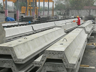 corrugated concrete sheet pile