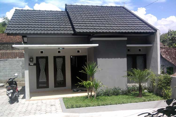 GambarRumahMinimalisDot Rumah Minimalis Cat  Abu  Abu 