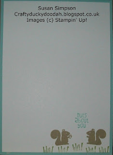 Stampin' Up! Made by Susan Simpson Independent Stampin' Up! Demonstrator, Craftyduckydoodah!, Nuts About You, Hello Love, 