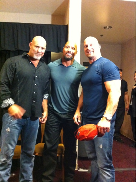 Bill Goldberg The Rock And Stone Cold Steve Austin Together