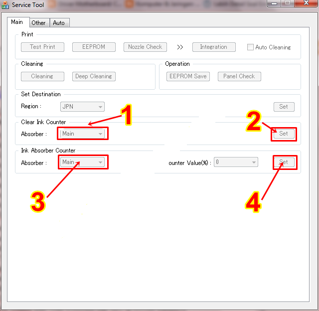 Reset Canon PIXMA MP237