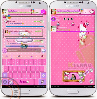 BBM MOD Hello Kitty versi 2.6.0.30 apk Cute