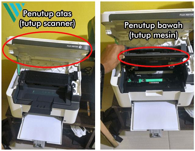 Mengatasi Kertas Macet di Dalam (Paper Jam) Printer Fuji Xerox M115w