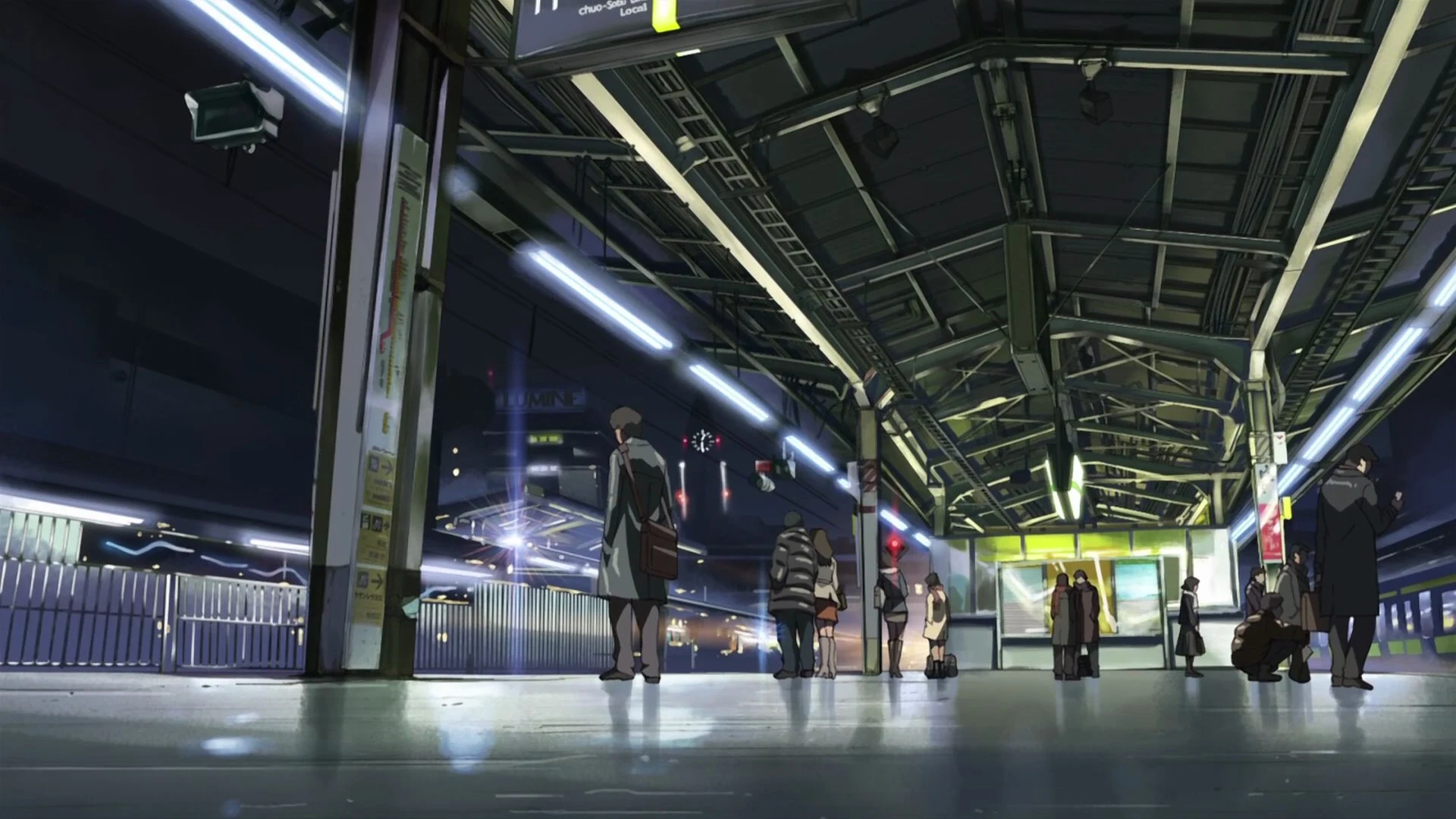 anime life railway station wallpaper HD