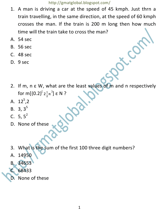 GMAT Preparation