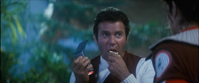 Young Kirk's apple in the 2009 Star Trek is a shout-out to this Wrath of Khan scene.