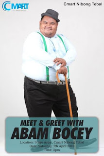 Meet & Greet with Abam Bocey at C-Mart Nibong Tebal (7 April 2018)