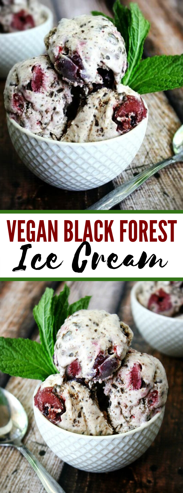 Vegan Black Forest Ice Cream #desserts #paleofriendly