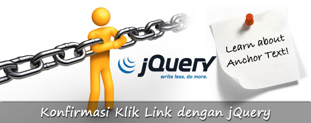 Konfirmasi Klik Link dengan jQuery