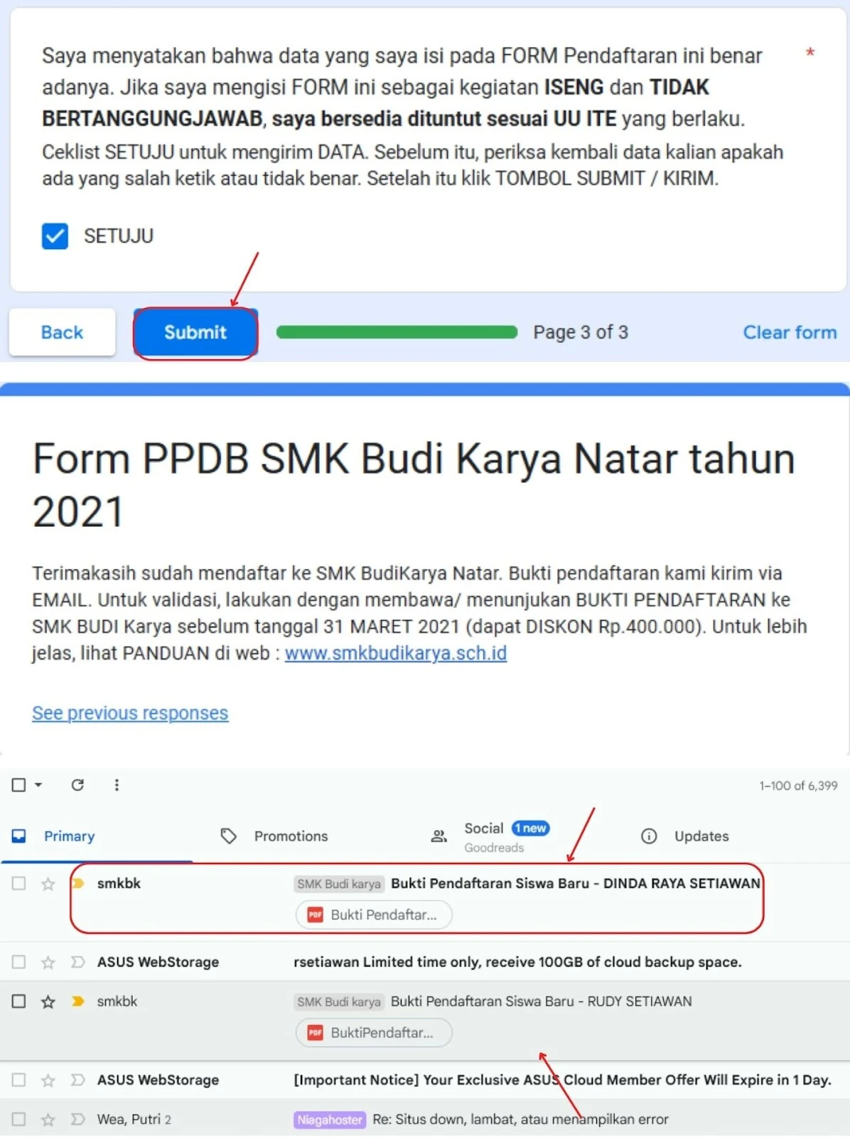 Menguji Form PPDB online dengan autocrat