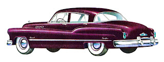vintage car buick 1950 digital clipart illustration download