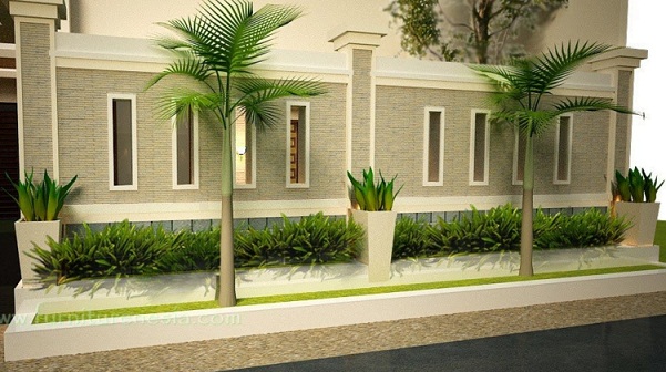 model desain pagar tembok rumah minimalis
