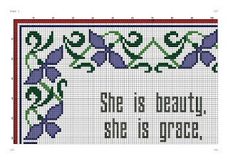 She is beauty funny cross stitch pattern - Tango Stitch