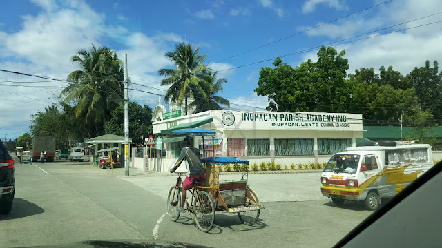 intersection of the national road and the way to Inopacan Municipal Hall