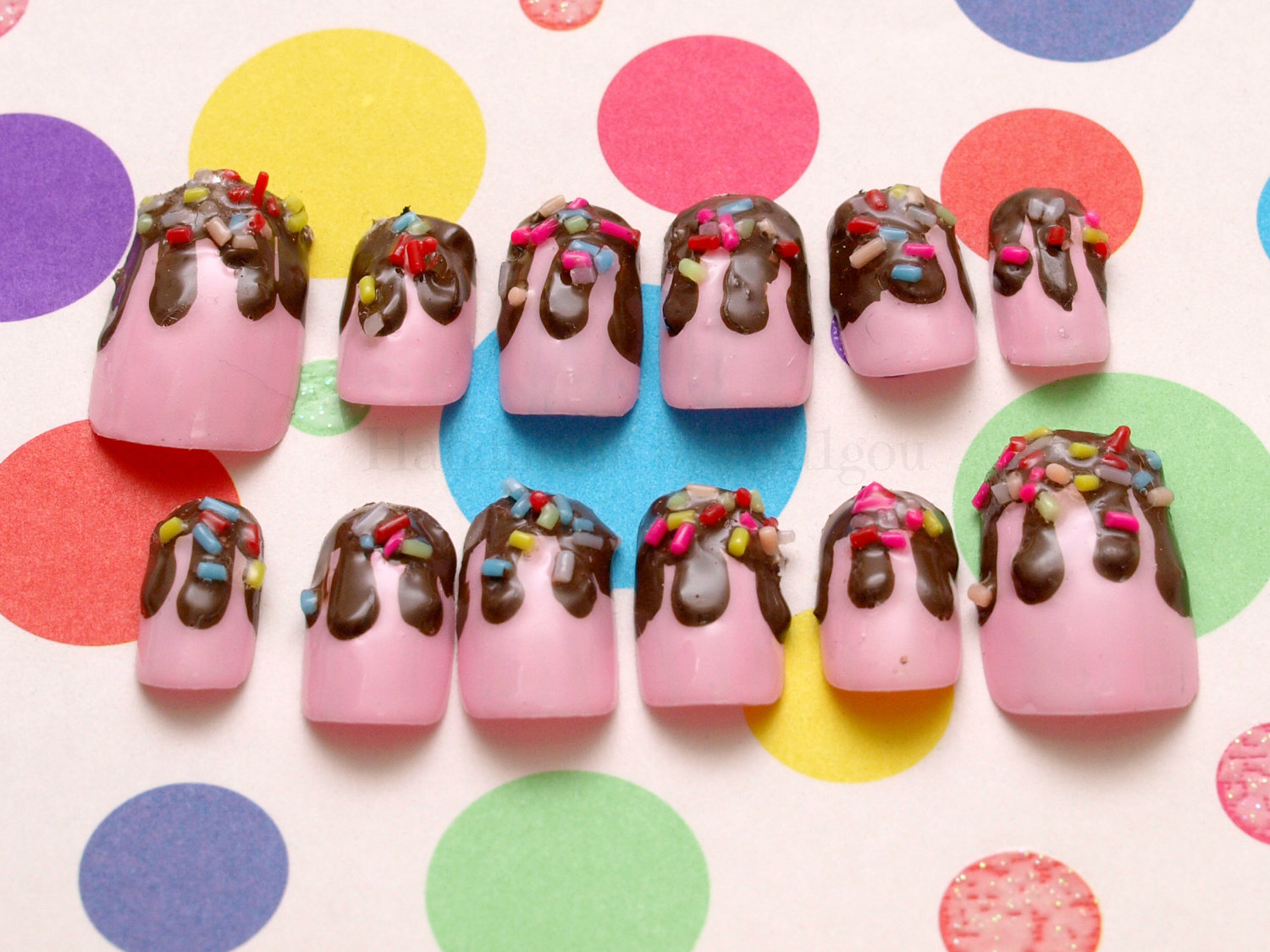 These kawaii nails are perfect for summer! :D and they show the nail ...