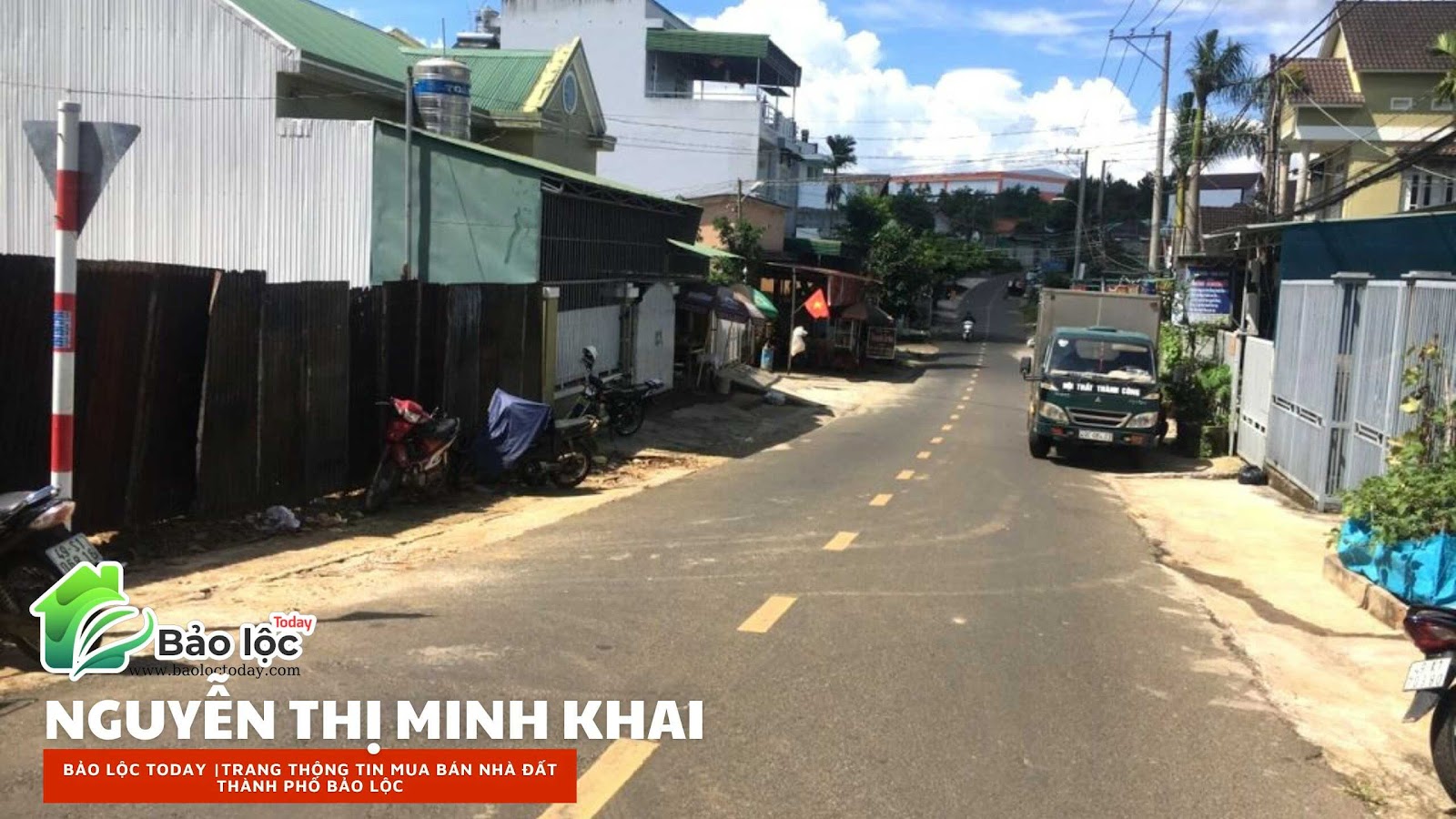 ảnh chụp tại đường Nguyễn Thị Minh Khai, phường Blao, thành phố Bảo Lộc