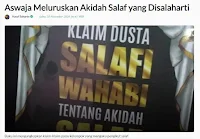 Aswaja Meluruskan Akidah Salaf yang Disalaharti - Artikel Kajian Islam Tarakan