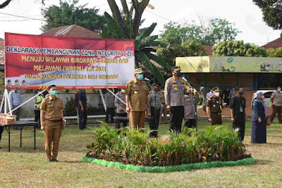 Pemkab Deli Serdang Apresiasi Deklarasi Zona Integritas Menuju WBK Dan WBBM Di Polresta Deli Serdang