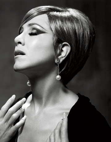 Jennifer Aniston pays homage to Barbara Streisand in the new Harpers
