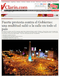 Clarin zum 8N Protest