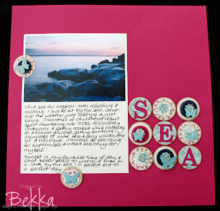 Sea Scrapbook Page